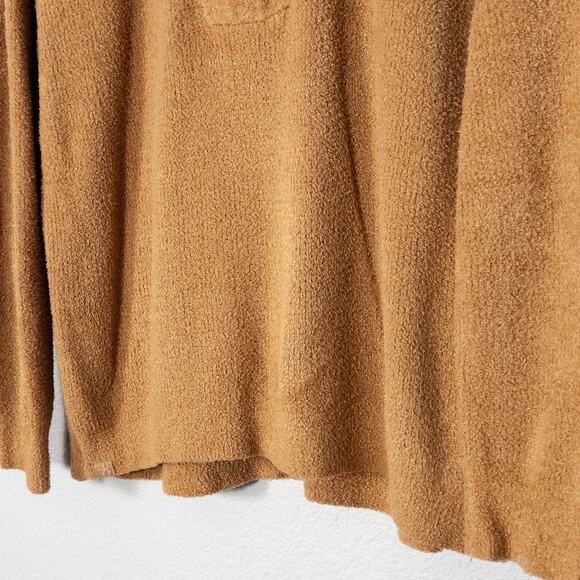 Barefoot Dreams Women’s Sweater Neutral Slow Fashion Cozy Minimalism Camel Zip S - Picture 5 of 8